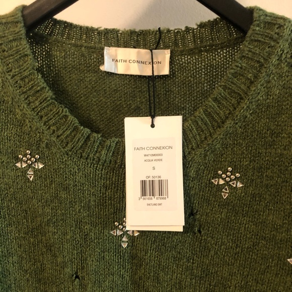 Faith Connexion  Destroyed Long Sleeve Sweater - Picture 5 of 6